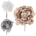 Ozdobny Kwiat na klipsie 12 cm fot. 10