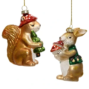 Zwierzęta leśne - Świąteczne zawieszki na choinkę 