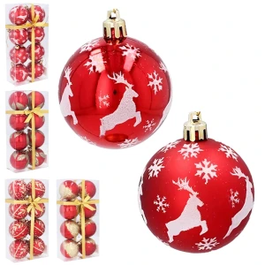 Zestaw Bombek na choinkę 8 cm - 6 szt.