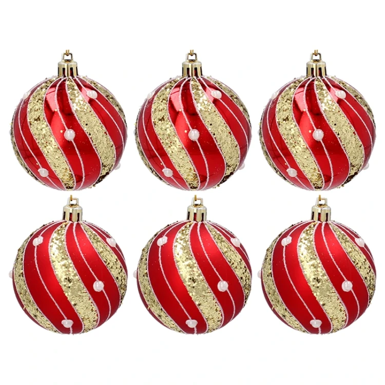 Czerwone bombki choinkowe fot. 4
