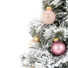 Choinka Jodła Ośnieżona różowo-perłowa 35 cm