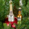 Szklane zawieszki choinkowe 6,5 cm - Butelki napojów alkoholowych