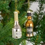 Szklane zawieszki choinkowe 6,5 cm - Butelki napojów alkoholowych