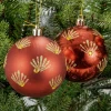 Czerwone bombki choinkowe - kpl. 6 szt. 8 cm fot. 5