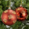 Czerwone bombki choinkowe - kpl. 6 szt. 8 cm fot. 5