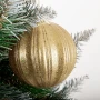 Bombki choinkowe kpl. 6 szt. - złote fot. 5