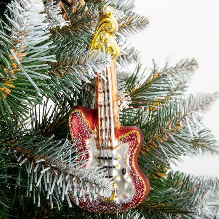 Szklane ozdoby choinkowe - gitara
