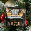 Szklane ozdoby choinkowe - Pianino 10,5 cm
