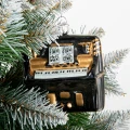 Szklane ozdoby choinkowe - Pianino 10,5 cm
