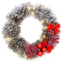 Świąteczny Wianek 30 cm LED do Przyozdobienia