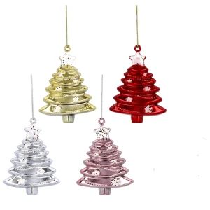 Zawieszka choinkowa - choinka 11 cm kpl. 4 szt.