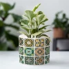 Ceramiczna doniczka dekoracyjna ⌀15 x 13 cm fot.6