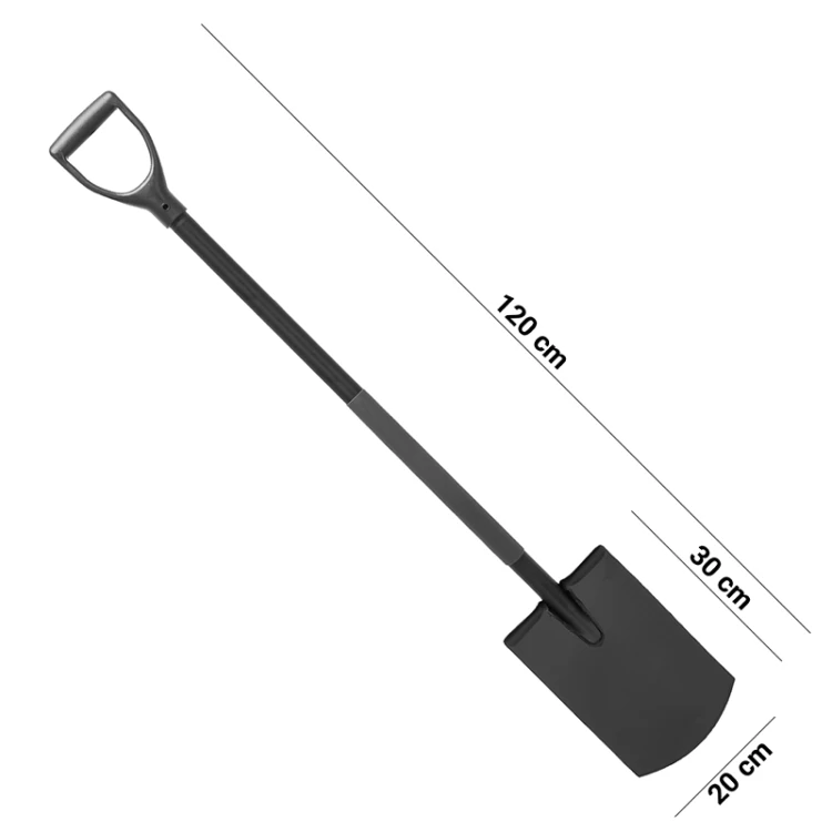 Szpadel z trzonkiem stalowym gładkim 120 cm
