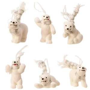 Zawieszka Choinkowa Miś Polarny z Szalikiem