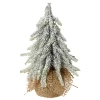 Mała ośnieżona sztuczna choinka w jucie 20 cm