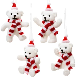 Zawieszka Choinkowa Miś Polary w czapce i szaliku