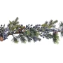Girlanda świąteczna prószona z borówkami 180 cm
