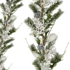 Girlanda zielona świąteczna prószona z szyszkami i koralikami 180 cm