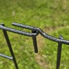 Metalowy płotek ogrodowy jodełka - wysokość 71 cm