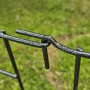 Metalowy płotek ogrodowy jodełka - wysokość 71 cm