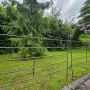Metalowy płotek ogrodowy jodełka - wysokość 71 cm