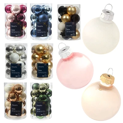 Szklane bombki choinkowe MIX 3,5 cm - kpl. 16 szt. fot.17