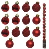 Czerwone bombki plastikowe - 14 szt. 3 cm fot.14