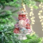 Szklana Zawieszka Choinkowa - Wieża z makaroników 13,5 cm
