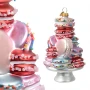 Szklana Zawieszka Choinkowa - Wieża z makaroników 13,5 cm