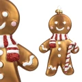 Szklana Zawieszka Choinkowa - Duży Ludzik z Piernika 16 cm
