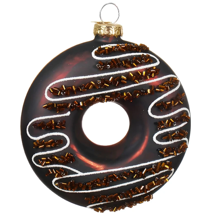 Szklana Zawieszka Choinkowa "Świąteczny Donut" fot.1