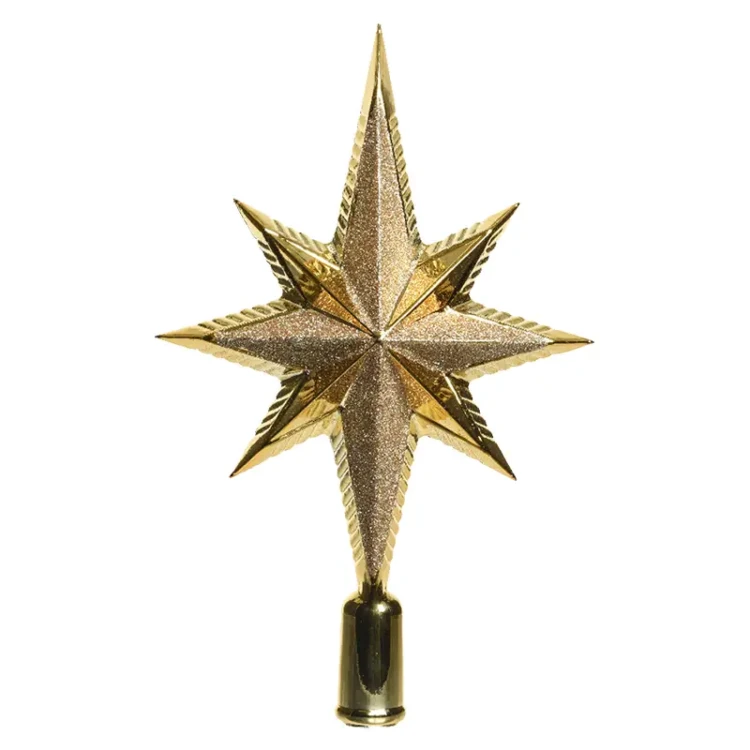 Szpic na choinkę - Brokatowa Gwiazda 25,5 cm fot.5