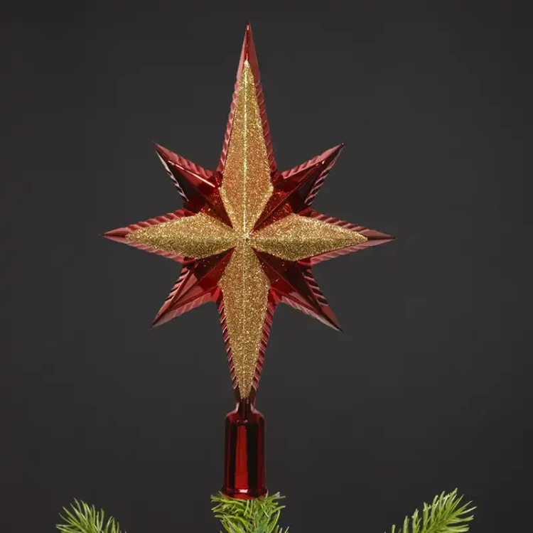 Szpic na choinkę - Brokatowa Gwiazda 25,5 cm fot.10