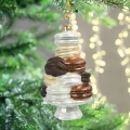 Szklana Zawieszka Choinkowa - Wieża z makaroników 13,5 cm