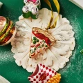 Szklana Zawieszka Choinkowa - Kawałek Pizzy 10 cm