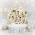 Szopka Bożonarodzeniowa z tworzywa - 8 figur 27,5 cm