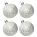 Zestaw Szklanych Bombek 10 cm kpl. 4 szt.