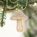 Zawieszka Choinkowa Złoty Grzybek 9 cm