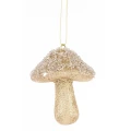 Zawieszka Choinkowa Złoty Grzybek 9 cm