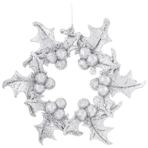 Zawieszka z ostrokrzewu - Plastikowa ozdoba na choinkę 16x18 cm