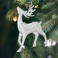 Zawieszka Choinkowa Srebrny Renifer 12x8,5x2