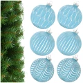 Zestaw Szklanych Bombek Choinkowych 6 szt. MIX 8 cm