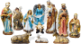 11 figur do szopki w żywych kolorach - 110 cm
