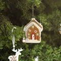 Szklana Zawieszka Zimowy Domek z Piernika 9,6 cm