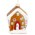 Szklana Zawieszka Zimowy Domek z Piernika 9,6 cm