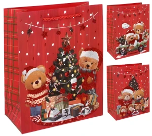 Torebka Prezentowa Bożonarodzeniowa 32x26 cm