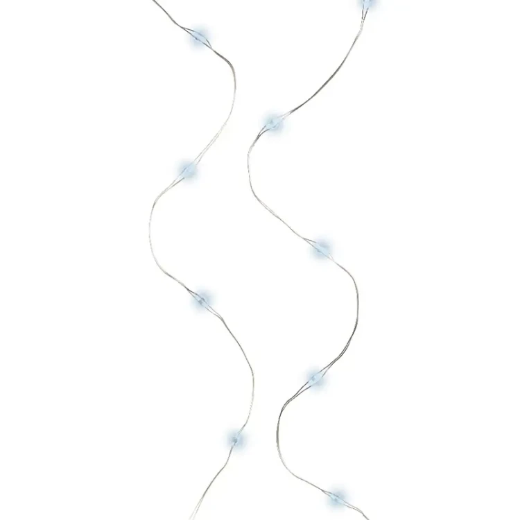 Lampki na druciku 40LED - 2M - Zimny biały fot.5