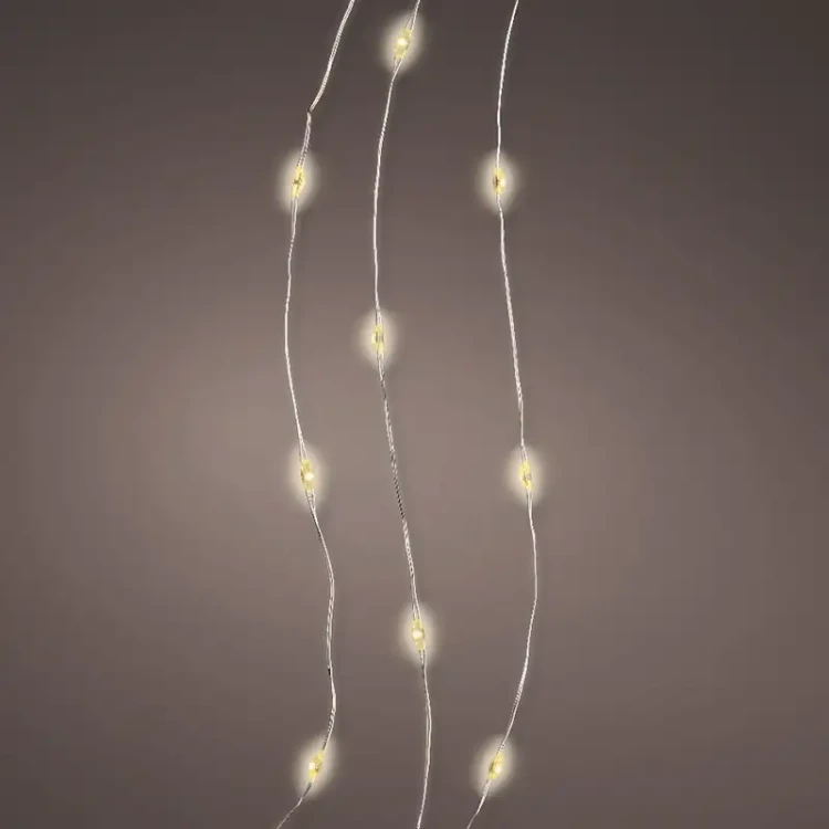 Lampki na druciku 20LED - 1M - Ciepły biały fot.4