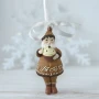 Zawieszka z żywicy - Święty Mikołaj 9 cm fot.6