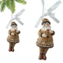 Zawieszka z żywicy - Święty Mikołaj 9 cm fot.2